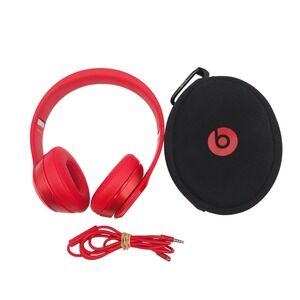 Beats by Dre Unisex OS Red Solo HD Wired On-Ear Headphones B0518 Product Red